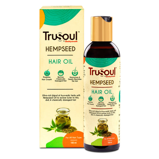 Trusoul Hempseed hair oil bottle and box 100ml
