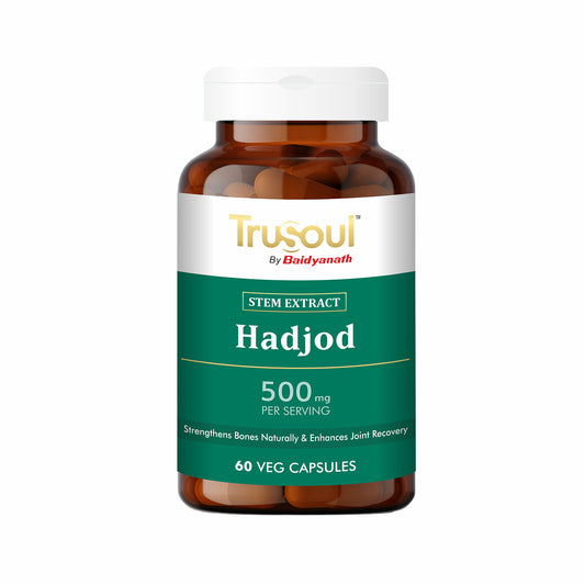 Trusoul Hadjod supplement bottle on a white background
