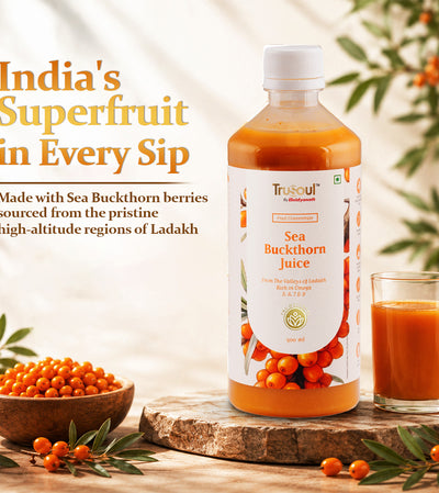 TruSoul By Baidyanath Sea Buckthorn Juice 500ml | Rich in Omega 3, 6, 7 & 9