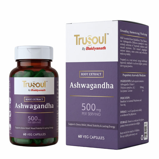 Trusoul TruHerbs Ashwagandha - 60 Veg Capsules