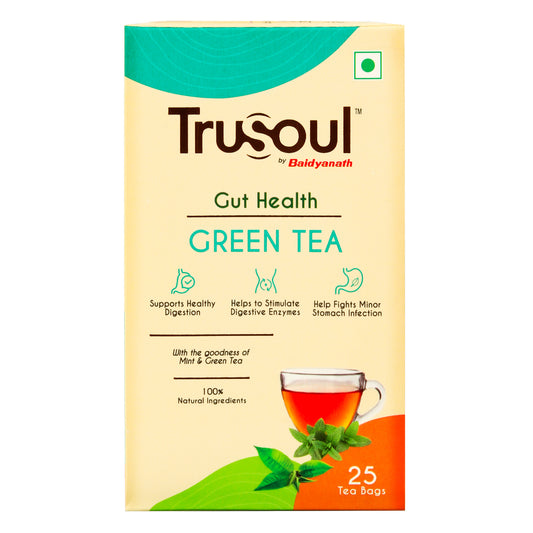 TruSoul Natural Herbal Gut Health Green Tea- 25 bags