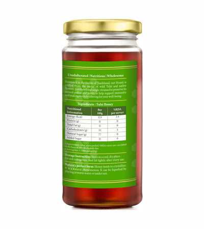 Pure & Natural Tulsi Honey- 500gm | Natural Immunity Booster | Raw & Unprocessed Honey | Forest Honey