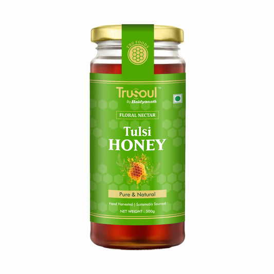 Pure & Natural Tulsi Honey- 500gm | Natural Immunity Booster | Raw & Unprocessed Honey | Forest Honey