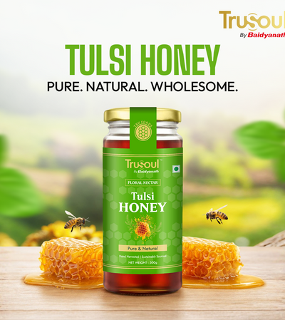 Pure & Natural Tulsi Honey- 500gm | Natural Immunity Booster | Raw & Unprocessed Honey | Forest Honey