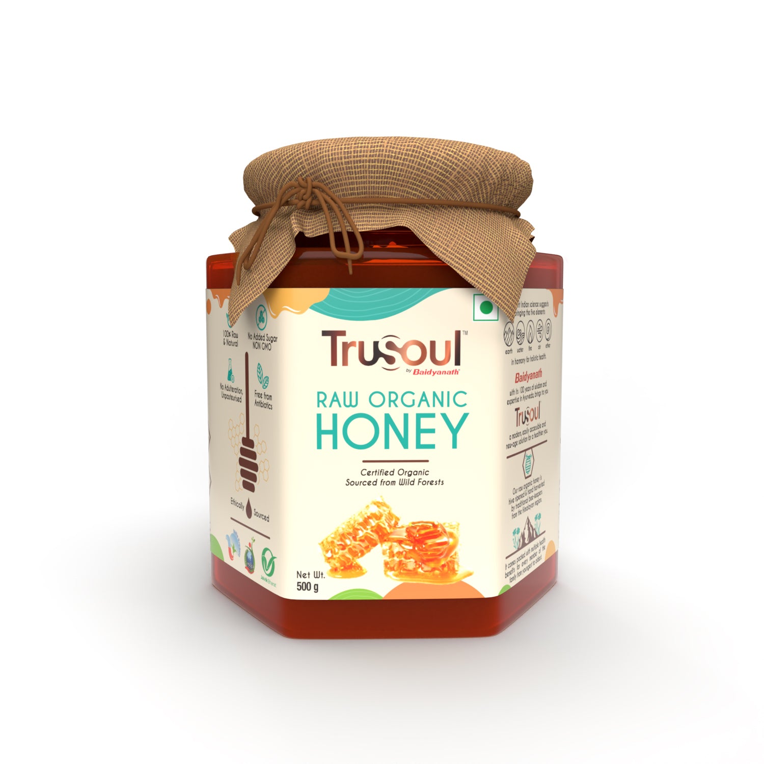 Buy Organic and Sugar Free Honey TruSoul by Baidyanath Trusoul